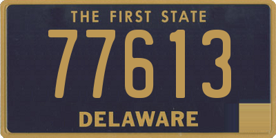 DE license plate 77613