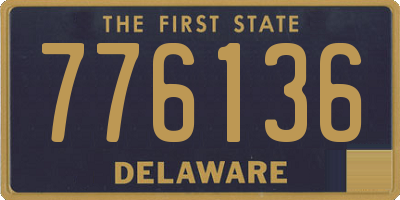 DE license plate 776136