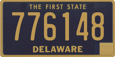 DE license plate 776148