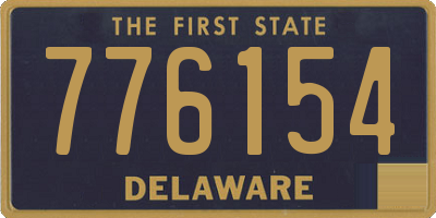 DE license plate 776154