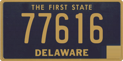 DE license plate 77616