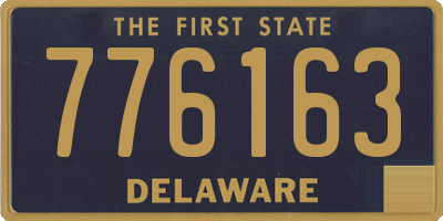 DE license plate 776163