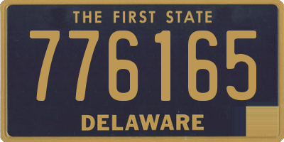 DE license plate 776165