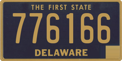 DE license plate 776166