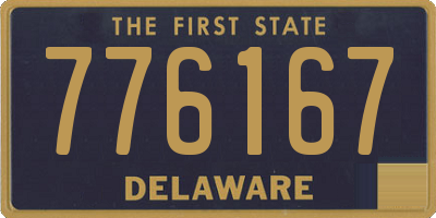 DE license plate 776167