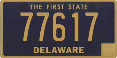 DE license plate 77617