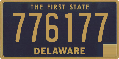 DE license plate 776177