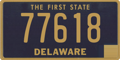 DE license plate 77618