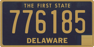 DE license plate 776185