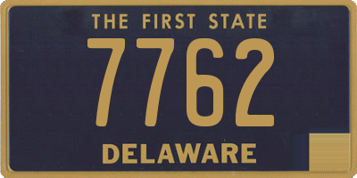 DE license plate 7762