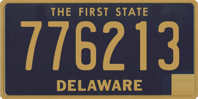 DE license plate 776213