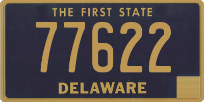 DE license plate 77622