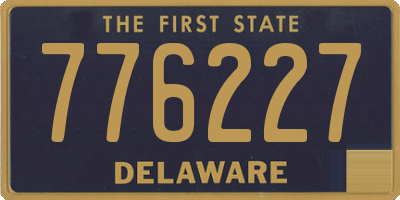 DE license plate 776227