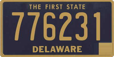 DE license plate 776231