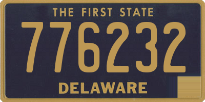 DE license plate 776232