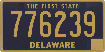 DE license plate 776239
