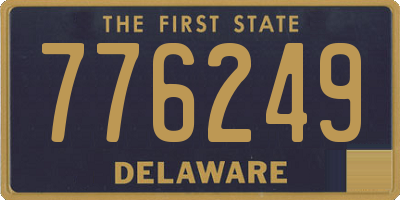 DE license plate 776249