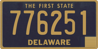 DE license plate 776251