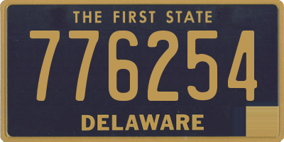 DE license plate 776254