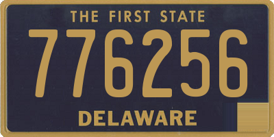 DE license plate 776256