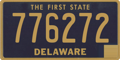 DE license plate 776272