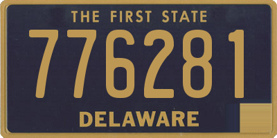 DE license plate 776281