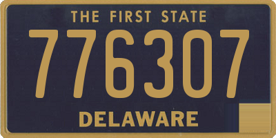 DE license plate 776307