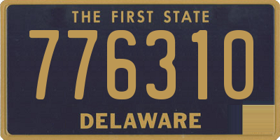 DE license plate 776310