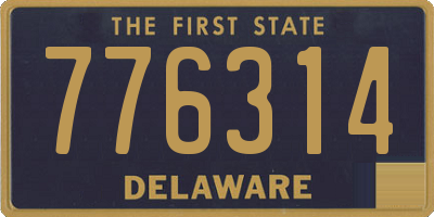 DE license plate 776314