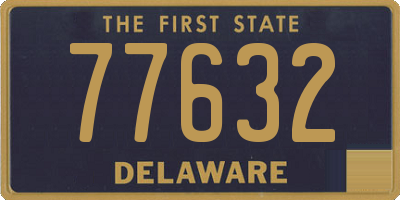 DE license plate 77632