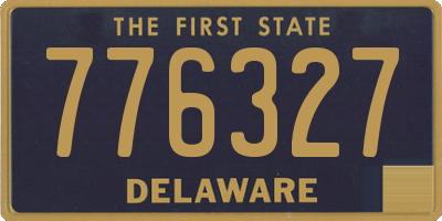 DE license plate 776327