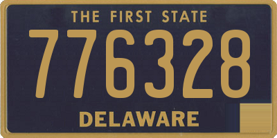 DE license plate 776328
