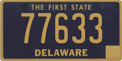 DE license plate 77633