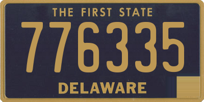 DE license plate 776335