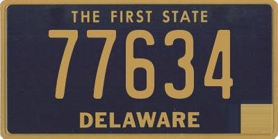 DE license plate 77634