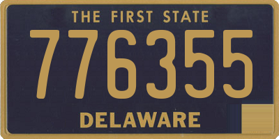 DE license plate 776355