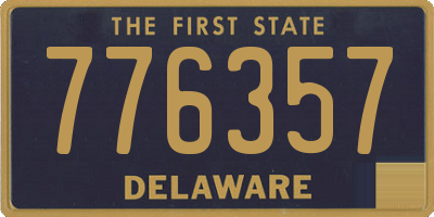 DE license plate 776357