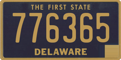 DE license plate 776365