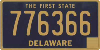 DE license plate 776366
