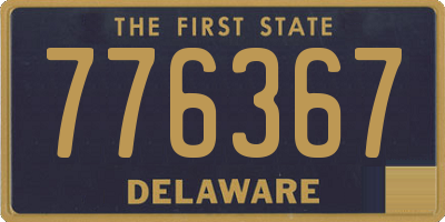 DE license plate 776367