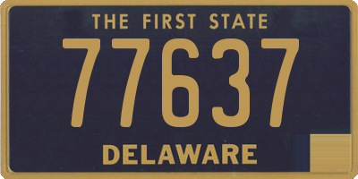 DE license plate 77637