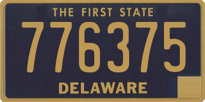 DE license plate 776375