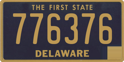 DE license plate 776376