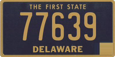 DE license plate 77639