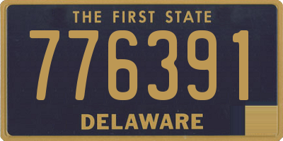 DE license plate 776391