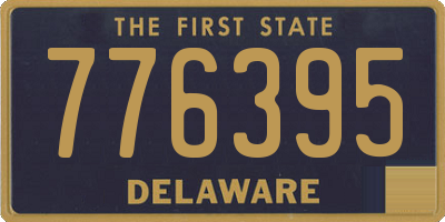 DE license plate 776395