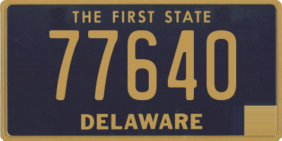 DE license plate 77640