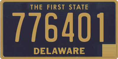 DE license plate 776401