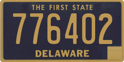 DE license plate 776402