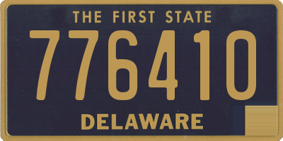 DE license plate 776410
